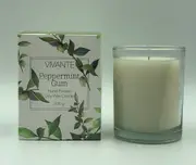 Australiana Peppermint Gum Aromatherapy Soy Candle 230g- Stimulating and Energising - Vivante - Mothers Day Gift Idea