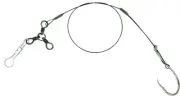 1 Wire Leader Saltwater Fishing Bait Rig 8/0 Octopus Hook 90lb Test Leader 3-Way