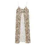 [The Nina Studio] The Nina Studio Animal-print Top 38 IT NEUTRALS/BLACK
