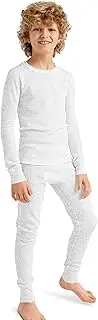 [SLM Therma Tek] Boy's 100% Cotton Thermal Underwear Two Piece Set