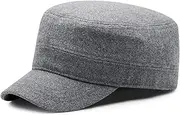 [HAMKVBPR] Flat Top Cap Big Head Hat Men Deepening Flat Cap Warm Duck Tongue Cap for Women and Men