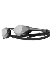 TYR Tracer-X Elite Mirrored Swim Goggle Set Black