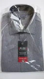 Van Heusen Extra-Slim Stretch Spread-Collar Men Dress Shirt Dusk 15.5 34/35 $55