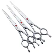 7.0' 7.5' 8.0' Professional Pet Grooming Cutting Scissors Straight Cutting Shear