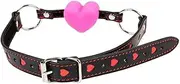 Sex Bondage Silicagel Heart Mouth Gag Size Adjust Belt Gag Ball Couple Sex Games Toys Fetish BDSM Toys for Couples on Bed Restraints Toys