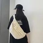 Canvas Fanny Pack Soft Diagonal Bag Practical Chest Bag Male Female