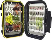 Perfk Fly Fishing Fiy Fly Lure Set Outdoor Realistic with Hook Artificial Lures for Trout Steelhead Snapper Fishing Tools