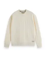 Scotch & Soda Jacquard Regular Fit Terry Sweatshirt