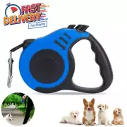 16.5FT Retractable Dog Leash – Automatic Walking Lead, Tangle-Free Durable Blue