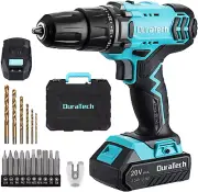 20V Cordless Drill, Electric Power Drill Driver Set with 1/2" Keyless Chuck, Var