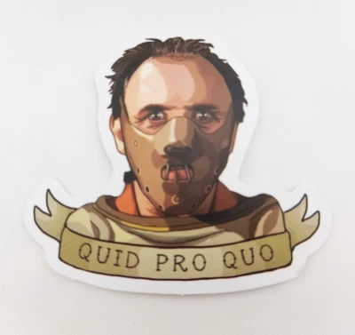 Silence of the Lambs Hannibal Lector Waterproof Logo Decal Sticker 2"x2.5"