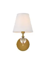 Elegant Lighting LD7021W6 Bethany 13" Tall Bathroom Sconce - White