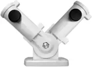 Double Flag Pole Bracket Holder for outside House Duel Mount American Banner Pos