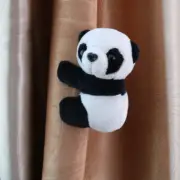2PC Cartoon Plush Toy Cute Panda Curtain Clip Toys Living Room Home Decoration
