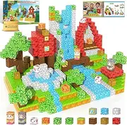 Mineblock Sensory Play for Preschool Learning Magnetic Tiles
