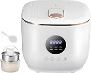 Mini 3l Large Capacity Rice Cooker, Low Sugar Rice Cooker, 5 Cooking Functions, 24h Delay Timer & 8h Keep Warm, Non-Stick Ceramic Glaze Interior, for Families with 1-6 People