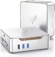KAMRUI GK3Plus Mini PC, 8GB DDR4 256GB M.2 SSD,12th Alder Lake N97 (up to 3.6GHz) Micro PC, 2.5''SSD, Gigabit Ethernet, 2xHDMI+VGA 4K Triple Display, WiFi 5, BT4.2