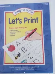 Vintage Educational Insights "Ready to Write - Let's Print" learning kit NOS