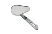 Teardrop Mirror Chrome with Billet Slotted Stem fits Harley Davidson