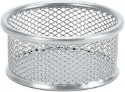 Luxshiny Metal Desk Organizer Paperclip Holder for Office Desk Supplies Storage Basket Mesh Design