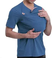 [Generic] Kangaroo Shirt for Dad and Baby, Kangaroo Shirt for Dad Short Sleeve T-Shirts, Soothe V Neck Short Sleeve, Big Tall Soft Skin