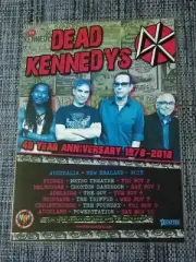DEAD KENNEDYS - 2018 AUSTRALIA TOUR - 40 YEARS! - LAMINATED POSTER - NEW!