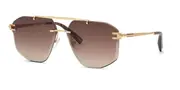 Chopard SCHL23 0300 Men's Sunglasses Gold Size 64