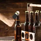 Stainless Steel Bottle Opener Easy-to-use Flat for Bartenders