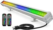 144W RGBW LED Wall Washer Light Bar, Outdoor Waterproof, Hand Remote Control