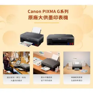 Canon PIXMA G2020 原廠大供墨複合機 原廠官網登錄【2年保固/送7-11禮券$500元】