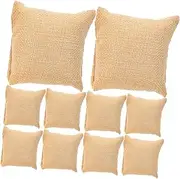 Baluue 10pcs Linen Watch Display Pillows Small Jewelry Holder for Bracelets and Watches Elegant Cushions for Retail Settings Protective and Versatile Presentation