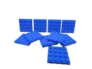 Lego 10 Blue 4x4 base plate NEW