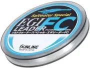 Brand New - Sunline Egi FC 30m Fluorocarbon Clear Fishing Leader - Choose Lb