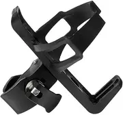 Bicycle Cycling Bike Water Bottle Holder Cages Rack with Mount Clamp White and for Handlebar Seat Post Tube Mounting, Black