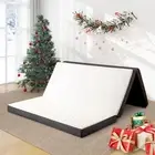 Twin Size Tri Memory Foam Folding Mattress, 4 Inch Foldable Mattress for Yoga...
