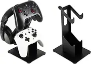 Andchi Controller Holder 3 Tier, Controller and Headset Stand for Gaming Desk, Stronger Snap-on Construction Hanger for All Universal Gaming PC Accessories