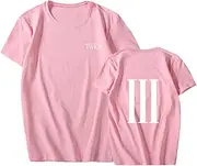 [Flyself] Women Girl’s T-Shirt 4TH World Tour Ⅲ Casual Summer Short Sleeve Tee Shirt Blouse Tops NA YEON JUNG YEON MOMO SANA JI Hyo MINA DAHYUN CHAE Young TZUYU