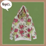 KAYAMANI 毛衣花卉連帽衫 KIDS GIRLS-KIDS-HODIE 的 HODIE-ANAK-GIRL 橄欖球