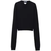 [Prada] Prada Wool V-neck Sweater 40 IT BLUE