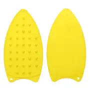 2pcs Silicone Iron Rest Pad Hot Resistant Mat Iron Rest Plate Yellow