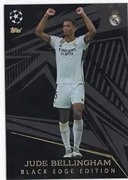 Match Attax Extra 2023 2024 Jude Bellingham Black Edge Trading Card