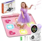 Dance Mat Toys for Girls,Light Up Dance Pad with Wireless Bluetooth,Rechargeable