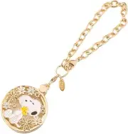3carat PEANUTS Snoopy Sliding Magnifying Glass Daisy and Snoopy Bag Charm 3x