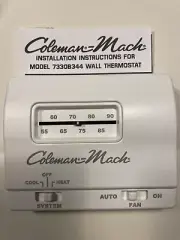 Coleman Mach 7330B3441 Wall Thermostat