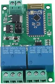 Relay Module 2 Channel PCB Board APP Remote Switch Control Relays Board with Light Indicator for Electronic Equipment (DC12V)