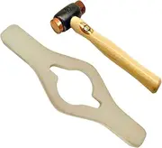 Jaguar Wire Wheel Knock On Spinner Saver Spanner & Copper Hide Thor Hammer
