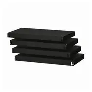 BROR shelf, black, 64x39 cm