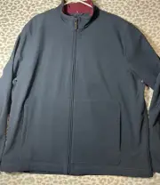 Brooks Brothers Men's Long Sleeve Full Zip Quilted Lining Jacket Blue Size XXL