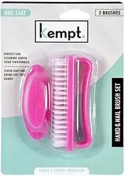 Kempt Hand and Nail Brush 2-Pieces Set, Assorted Colour