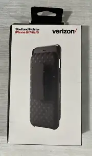Verizon Shell With Kickstand & Holster Combo Case for Apple iPhone SE/8/7/6/6s